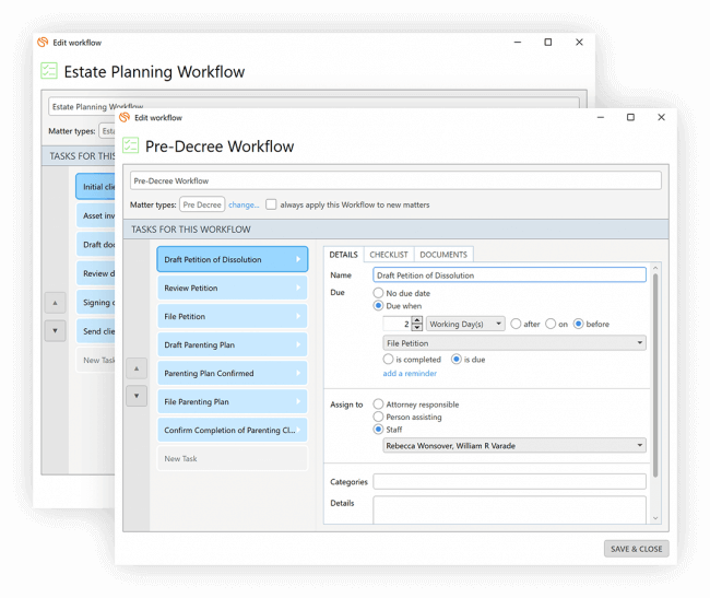 Legal Workflow Software