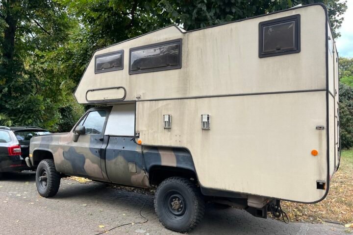 A Chevrolet K30 camping car