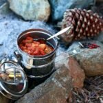 Camping food outdoors