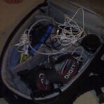 A messy backpack