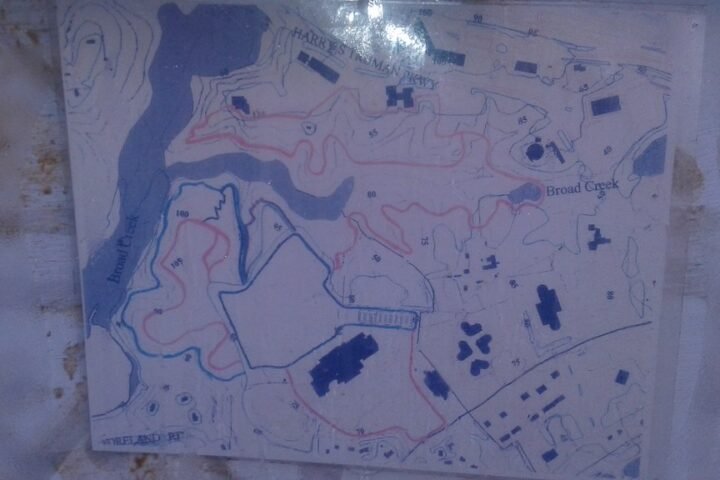Trail map of Broad Creek Park